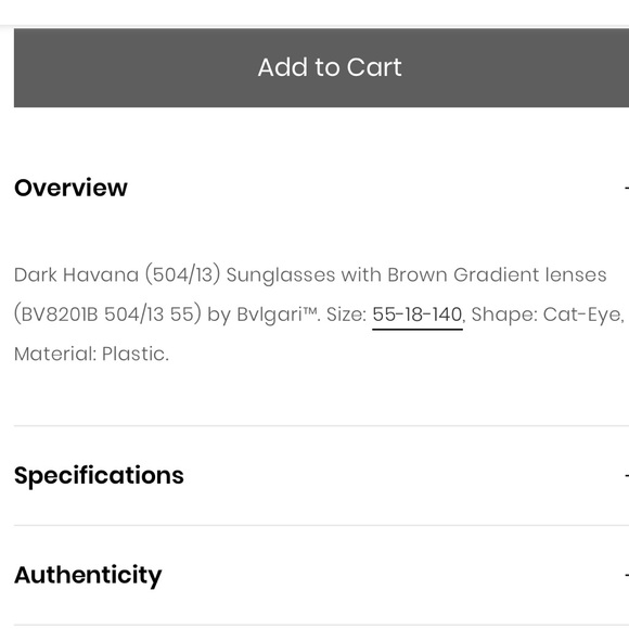 ✨Bvlgari BV8201B 504/13 55 - Dark Havana sunglasses - Picture 14 of 14